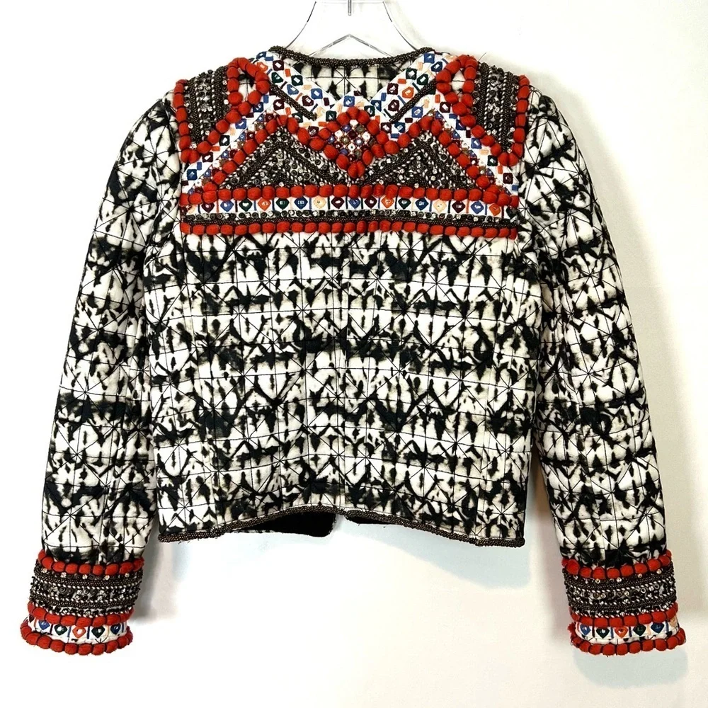 Isabel Marant x H&M embroidered beaded jacket 4 - Picture 9 of 11
